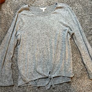 Women’s bell sleeve grey sweater